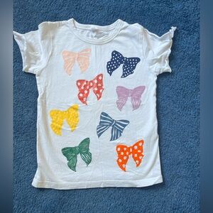 Stella McCartney Kids White Bow Print Tee - Multicolor Bows